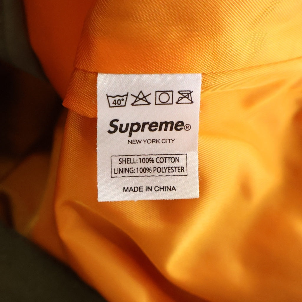 SUPREME(シュプリーム) Light Weight Flight Cotton Jacket ライトウェイト MA-1 フライトコットンジャケット カーキ