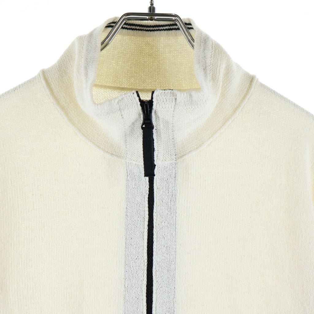 STONE ISLAND(ストーンアイランド) 13SS ルジップ・ドライバーズニットセーター ホワイト 5815523B1