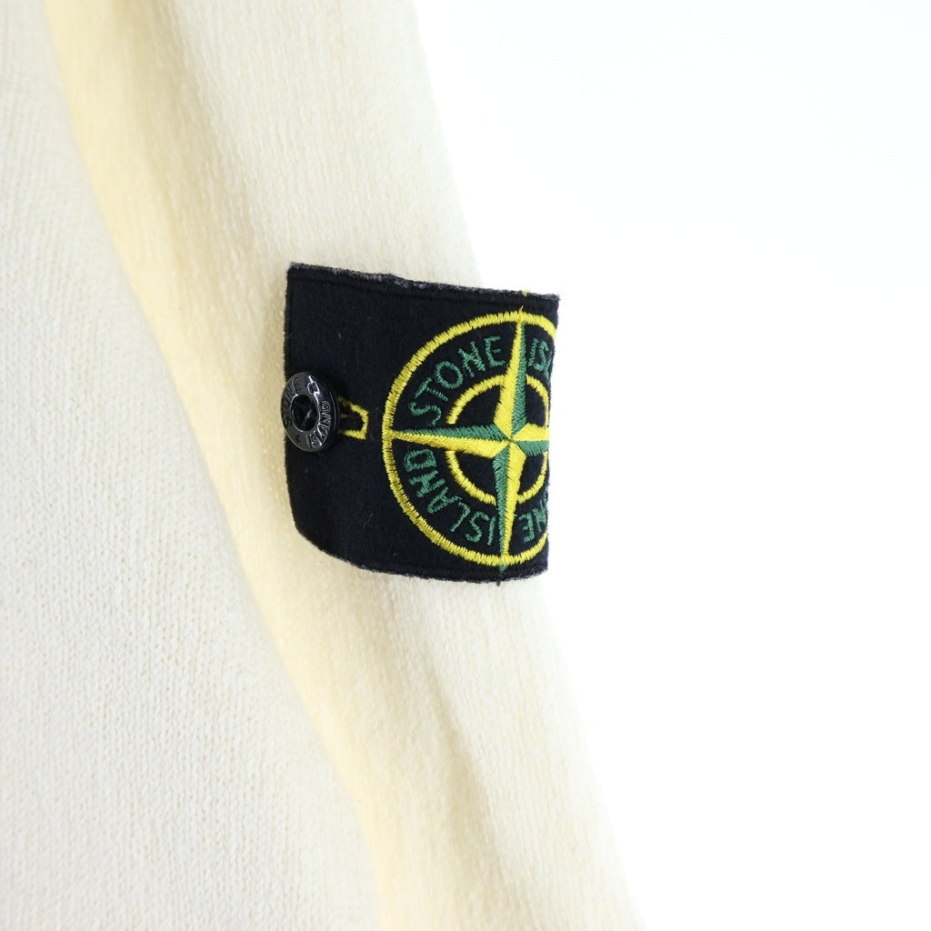 STONE ISLAND(ストーンアイランド) 13SS ルジップ・ドライバーズニットセーター ホワイト 5815523B1