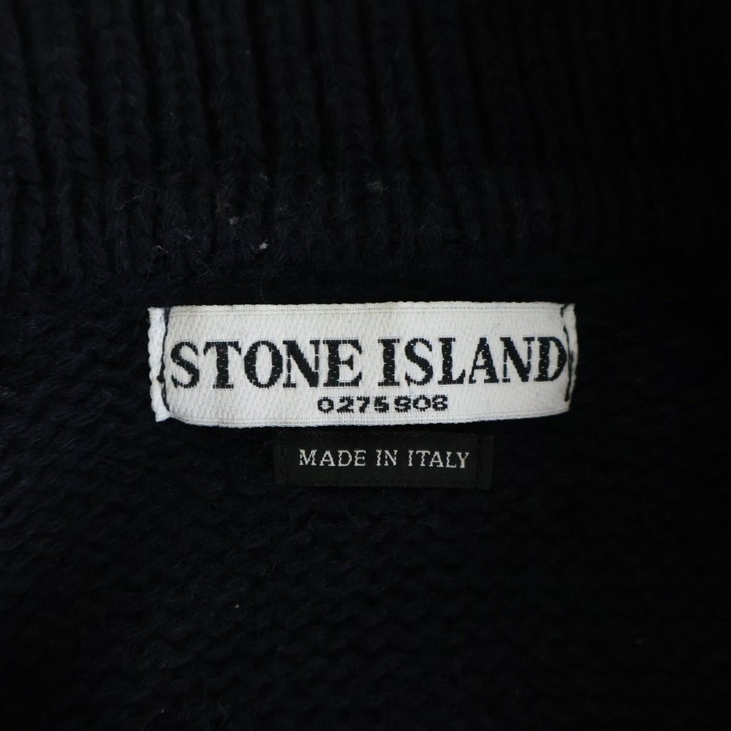 STONE ISLAND(ストーンアイランド) 04AW ハーフジップ ニット ジャケット ネイビー 41155285