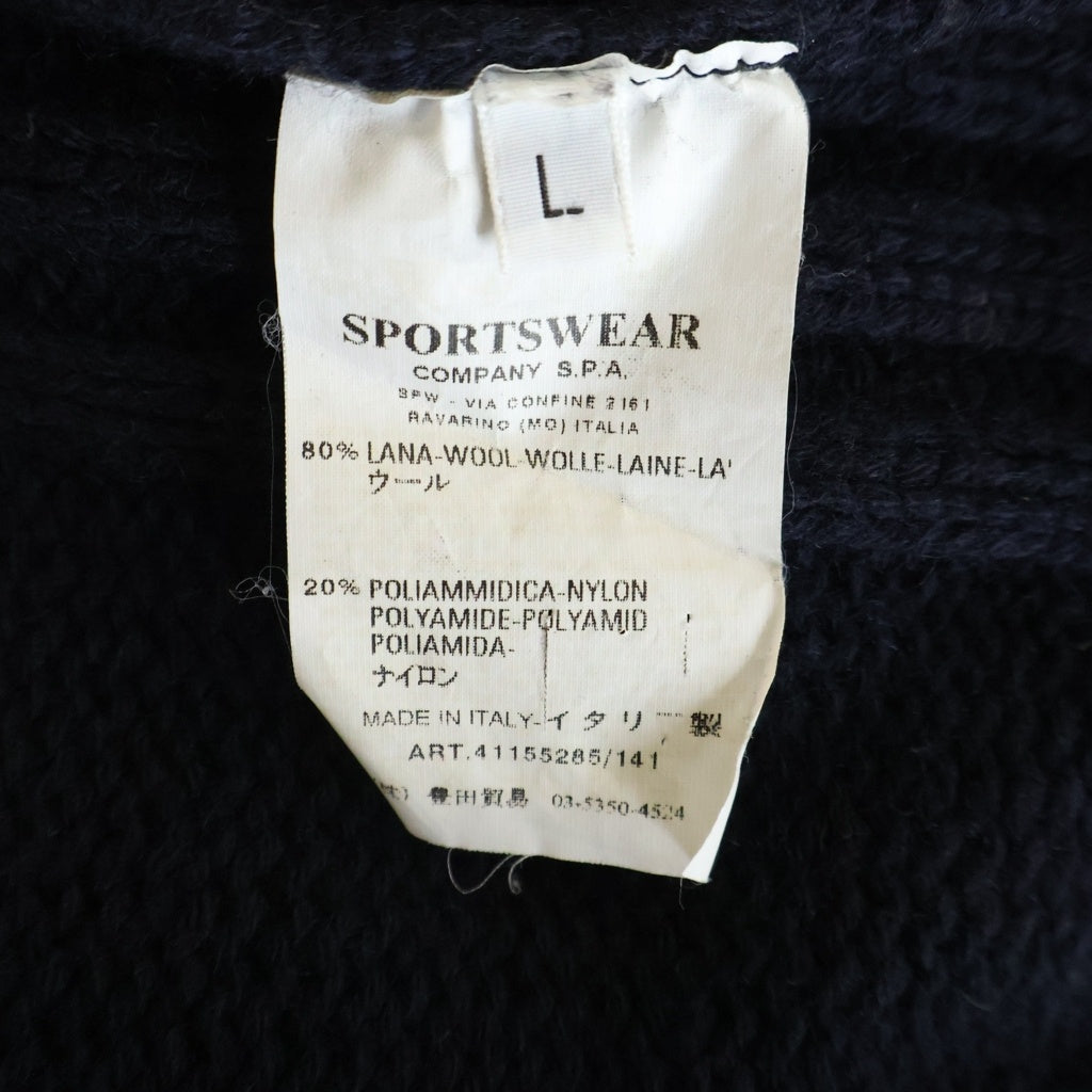 STONE ISLAND(ストーンアイランド) 04AW ハーフジップ ニット ジャケット ネイビー 41155285