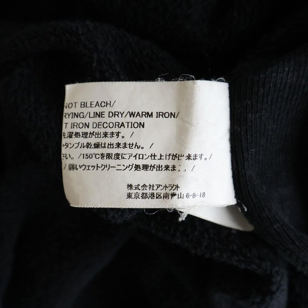 READY MADE(レディメイド) チャンピオンロゴ 刺繍 プルオーバーパーカーフーディー ブラック