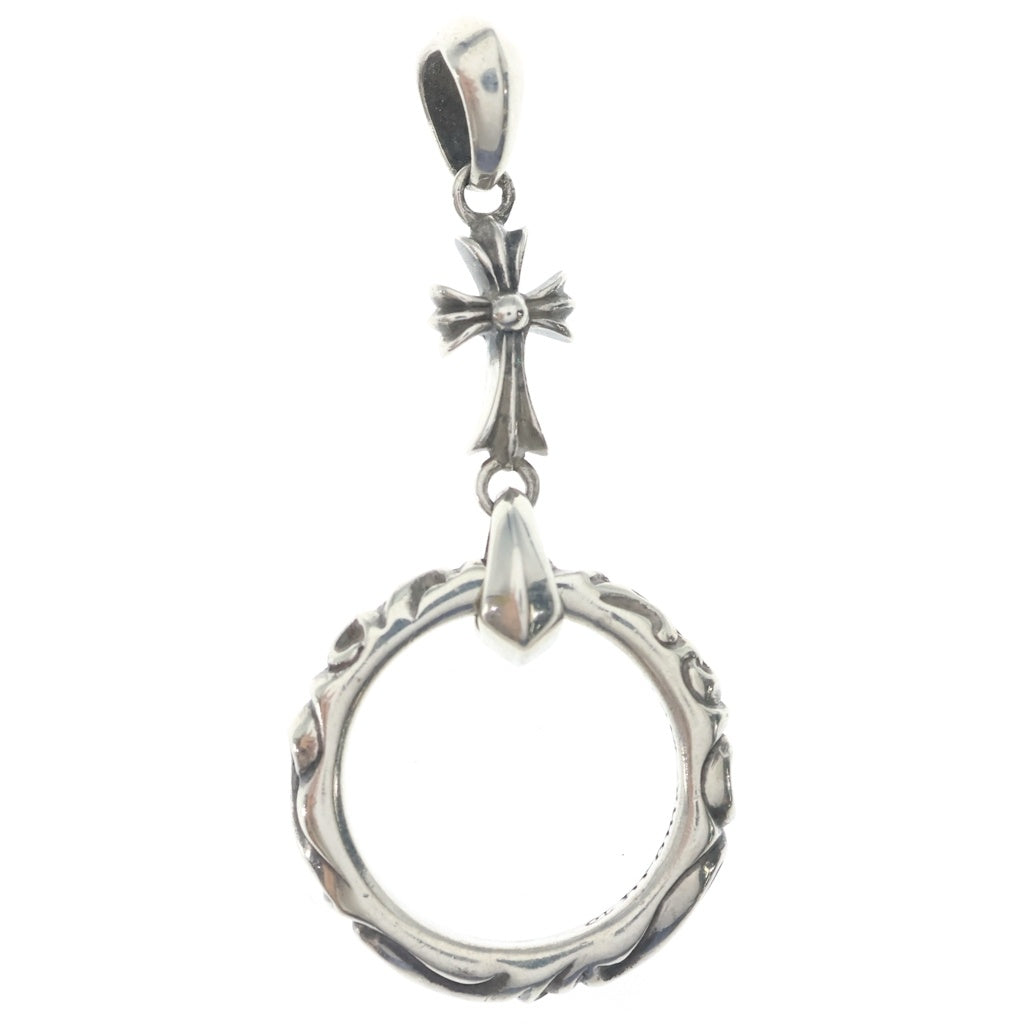 CHROME HEARTS(クロムハーツ) EWLP SCRL BBF ベイビーファットクロス アイウェアループ ペンダントトップ シルバー