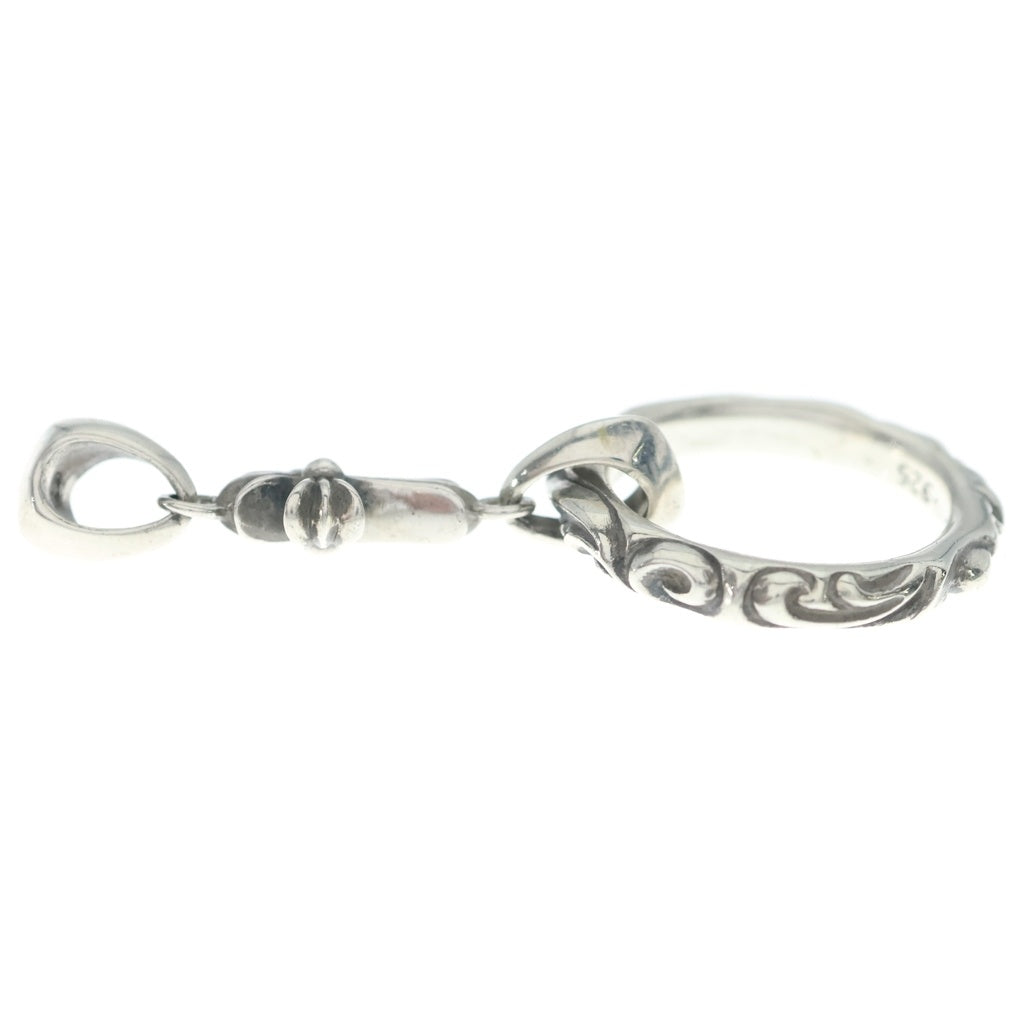CHROME HEARTS(クロムハーツ) EWLP SCRL BBF ベイビーファットクロス アイウェアループ ペンダントトップ シルバー
