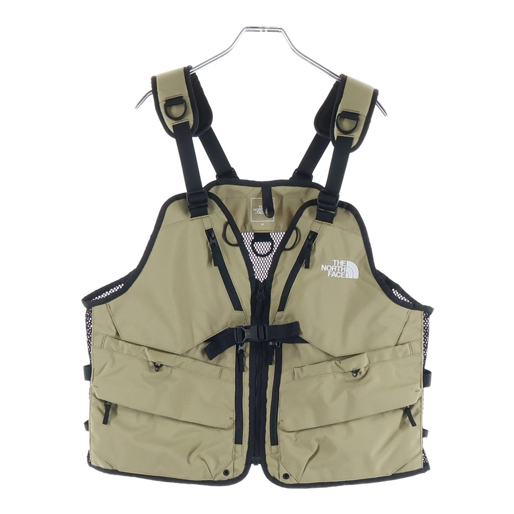THE NORTH FACE(ザノースフェイス) Gear Mesh Vest ギア メッシュ 両面ロゴ刺繍 ベスト ベージュ NP22330