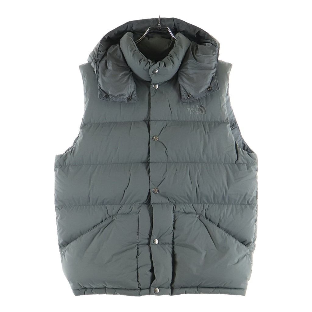 THE NORTH FACE(ザノースフェイス) CAMP SIERRA VEST キャンプシエラ フロントロゴ刺繍 ナイロン ダウンベスト グレー ND42551R