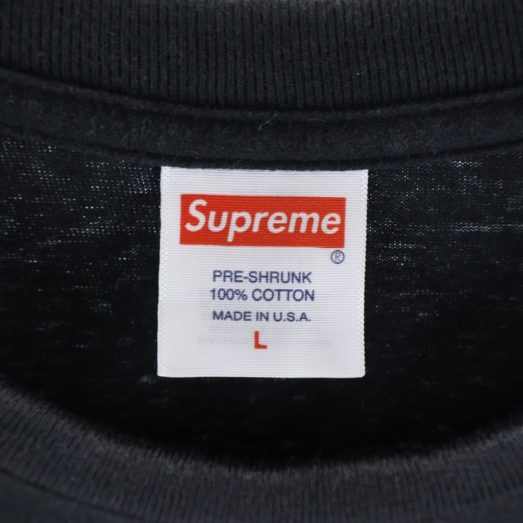 SUPREME(シュプリーム) 23AW NBA YOUNGBOY TEE エヌビーエー ヤングボーイ フロントプリント コットン 半袖Tシャツカットソー ブラック
