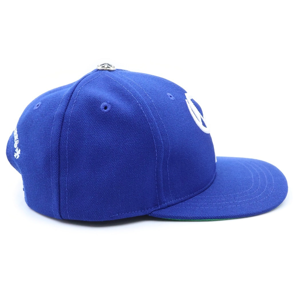 CHROME HEARTS(クロムハーツ) CH HAT CHロゴ刺繍ベースボールキャップ 帽子 ブルー/ホワイト
