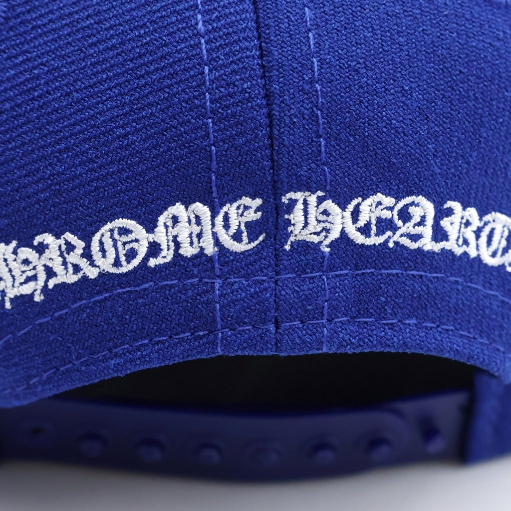 CHROME HEARTS(クロムハーツ) CH HAT CHロゴ刺繍ベースボールキャップ 帽子 ブルー/ホワイト