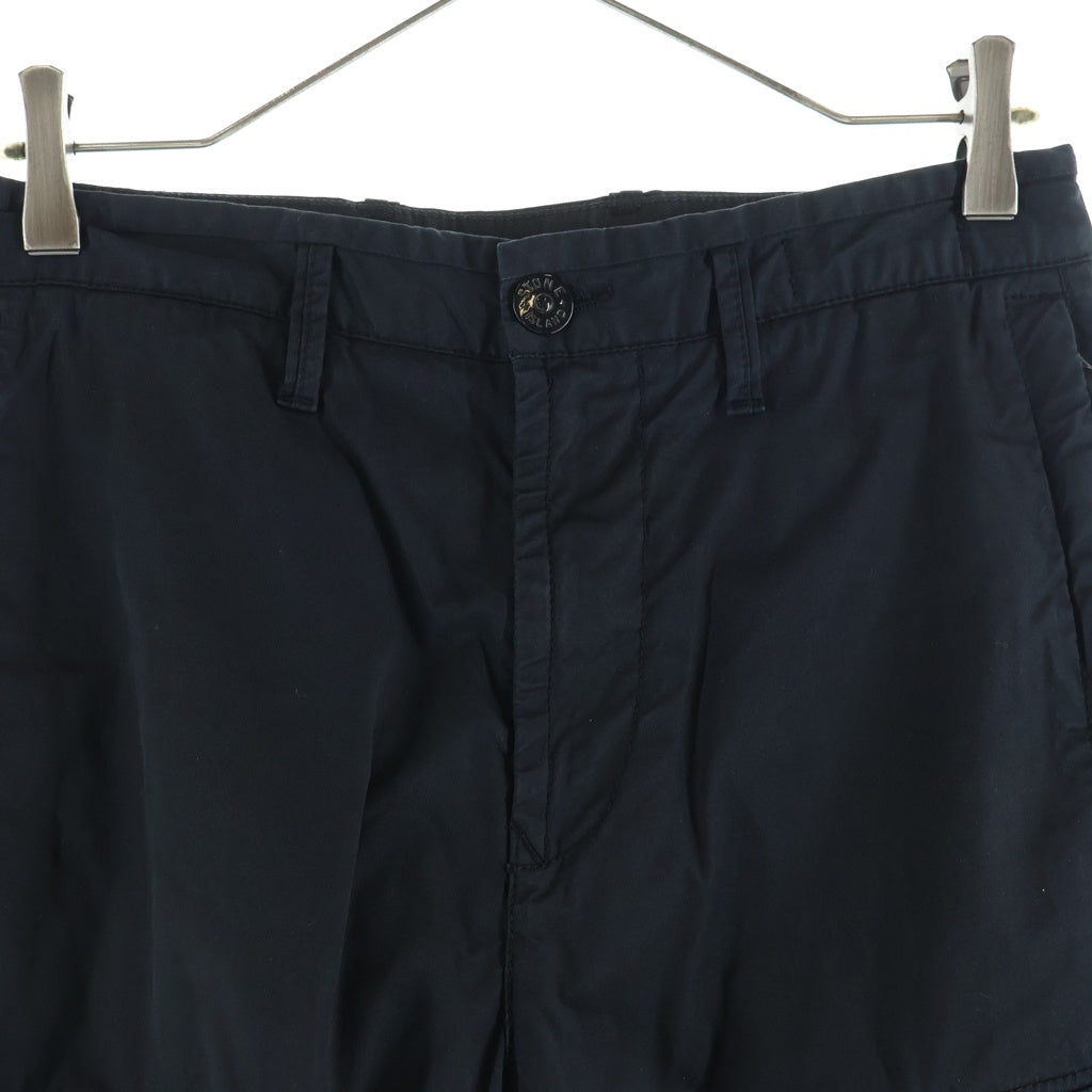 STONE ISLAND(ストーンアイランド) CARGO PANTS 5 POCKETS ロゴパッチ 5ポケット カーゴパンツ ブラック 761532003