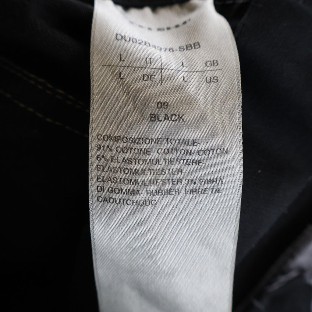 Rick Owens DRKSHDW(リックオウエンス ダークシャドウ) CREATCH CARGO DRAWSTRING クリーチ カーゴ ドローストリング カーゴパンツ ブラック DU02B4376-SBB