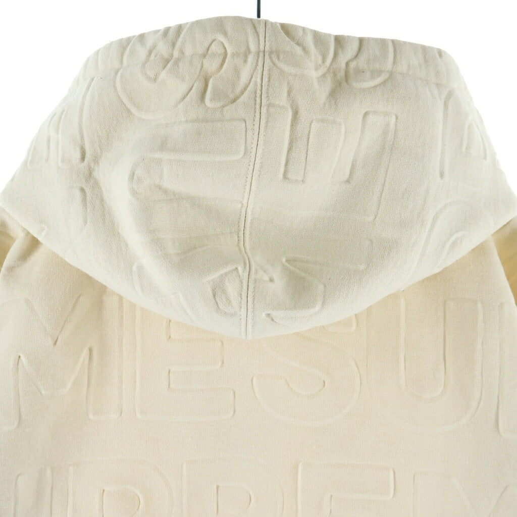 SUPREME(シュプリーム) 21SS Embossed Logos Hooded Sweatshirt エンボスロゴ プルオーバーパーカーフーディー ベージュ