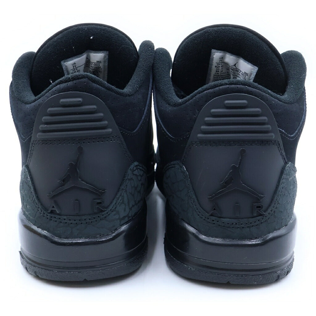 NIKE(ナイキ) GS AIR JORDAN 3 RETRO エアジョーダン3 レトロ ローカットスニーカー ブラック US7Y/25cm DM0967-001