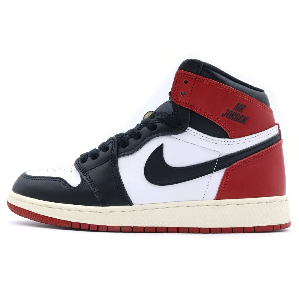 NIKE(ナイキ) GS AIR JORDAN 1 RETRO HIGH OG エアジョーダン1 レトロ ハイカットスニーカー レッド/ブラック US7Y/25cm FD1437-106