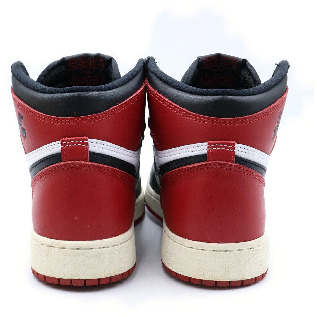 NIKE(ナイキ) GS AIR JORDAN 1 RETRO HIGH OG エアジョーダン1 レトロ ハイカットスニーカー レッド/ブラック US7Y/25cm FD1437-106