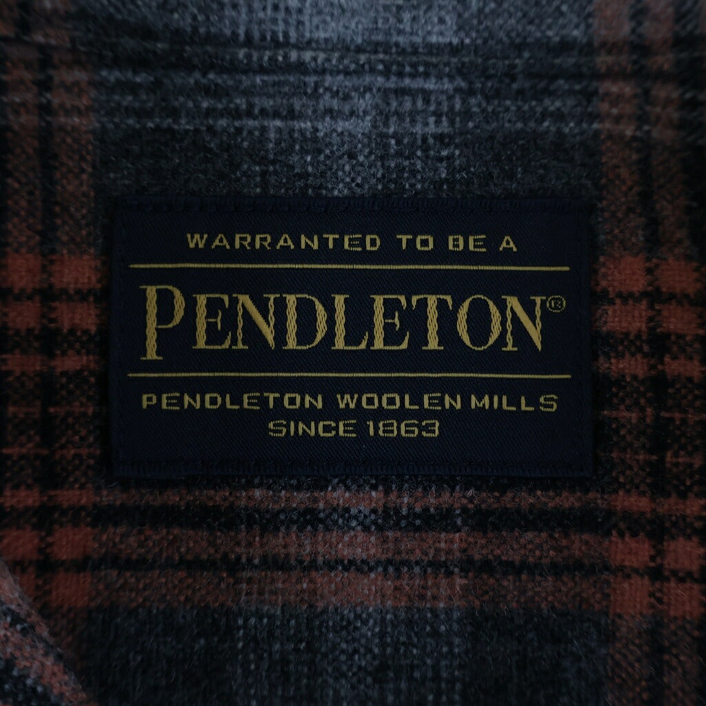 WACKO MARIA(ワコマリア) 25AW ×Pendleton Wool Ombre Check Open Collar Shirt ペンドルトン ウール オンブレチェック 総柄 ボタンダウン 長袖シャツ マルチ