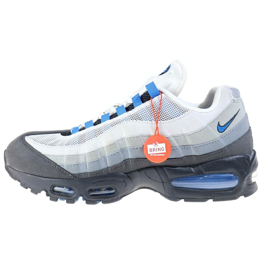 NIKE(ナイキ) AIR MAX 95 BIG BUBBLE COOL GREY BLUE SPARK ナイキ エアマックス95 OG ビッグバブル クールグレー ブルースパーク ローカットスニーカー グレー/ブルー US10.5/28.5cm IM7410-100