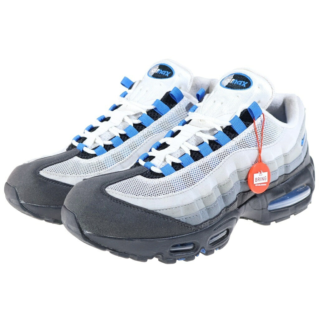 NIKE(ナイキ) AIR MAX 95 BIG BUBBLE COOL GREY BLUE SPARK ナイキ エアマックス95 OG ビッグバブル クールグレー ブルースパーク ローカットスニーカー グレー/ブルー US10.5/28.5cm IM7410-100