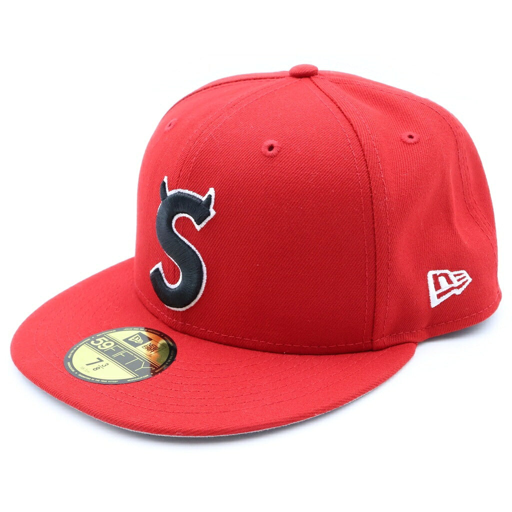SUPREME(シュプリーム) ×NEW ERA Devil S Logo New Era ニューエラ デビルSロゴ刺繍 6パネル ベースボールキャップ レッド