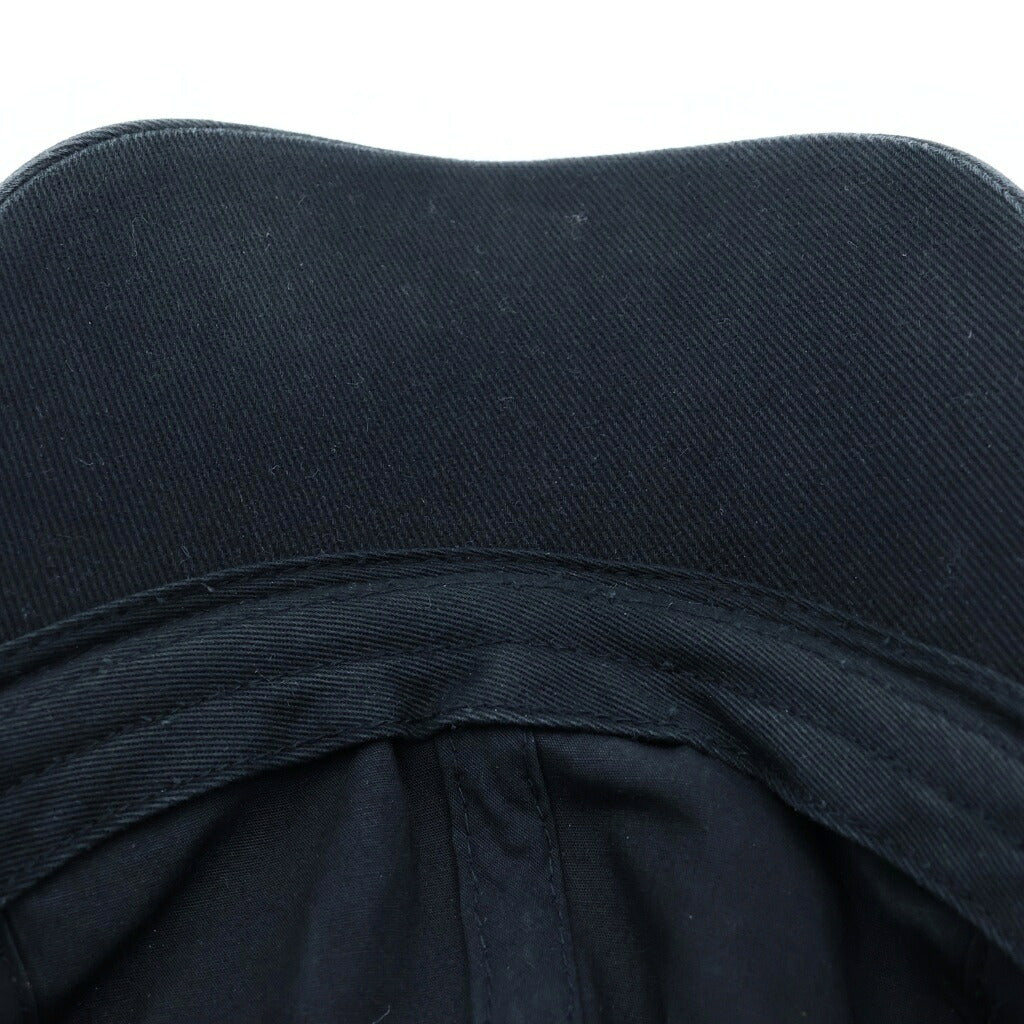 BALENCIAGA(バレンシアガ) Logo Visor Cap バイザーロゴ刺繍 ユーズド加工 6パネル キャップ ブラック