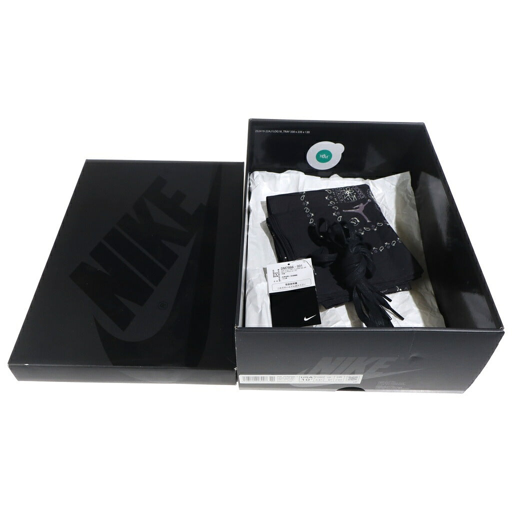 NIKE(ナイキ) ×TRAVIS SCOTT AIR JORDAN 1 LOW OG SP BLACK PHANTOM トラヴィススコット エアジョーダン1 ロー ブラックファントム ローカットスニーカー ブラック US10.5/28.5cm DM7866-001