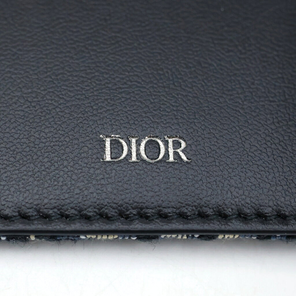 Christian Dior(クリスチャンディオール) オブリークジャガード カードケース グレー