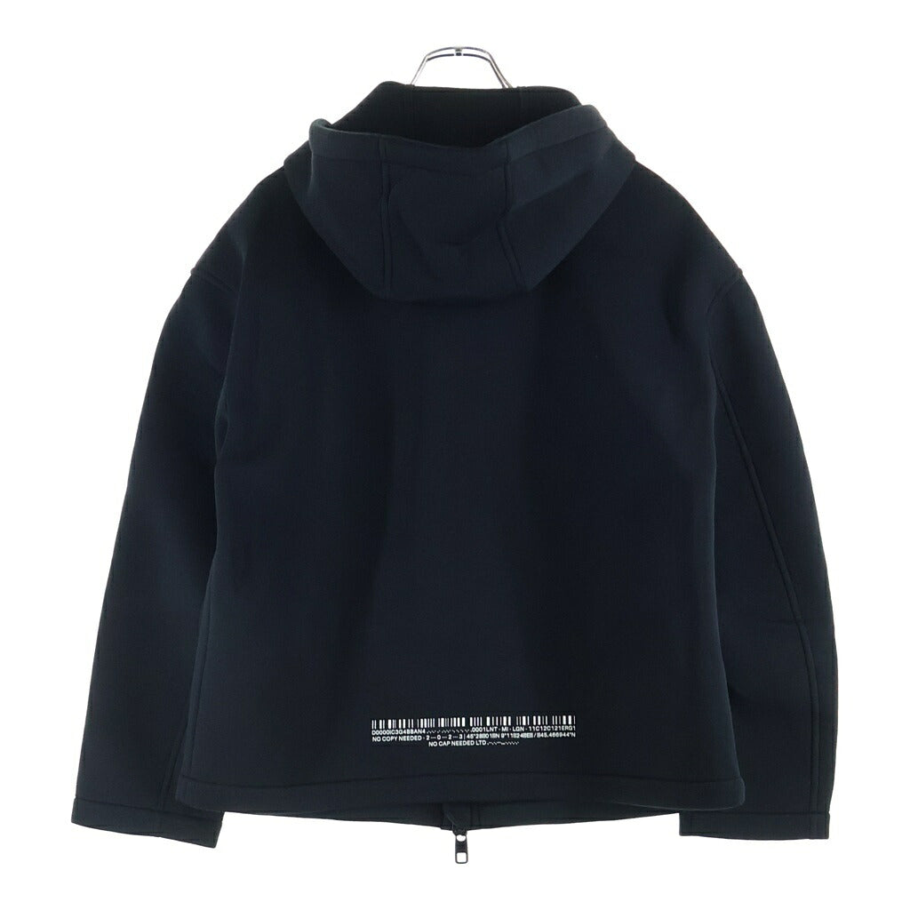 DOLCE & GABBANA(ドルチェアンドガッバーナ) フロントロゴプリント ジップアップパーカーフーディー ブラック G9ZO3T