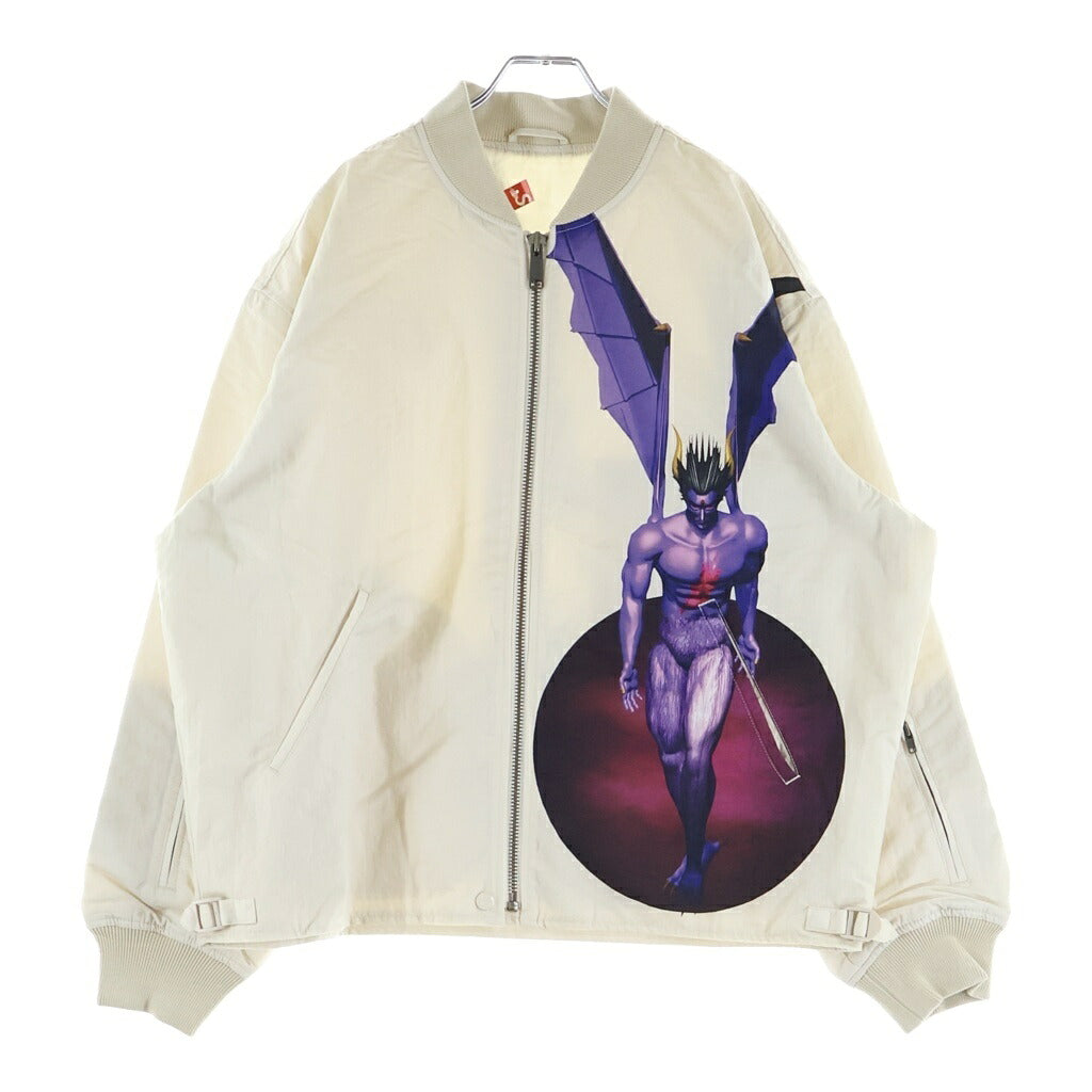 SUPREME(シュプリーム) 22AW ×Yohji Yamamoto ×TEKKEN Nylon Bomber Jacket ヨウジヤマモト 鉄拳 両面プリント ジップアップ ボンバー ジャケット ホワイト