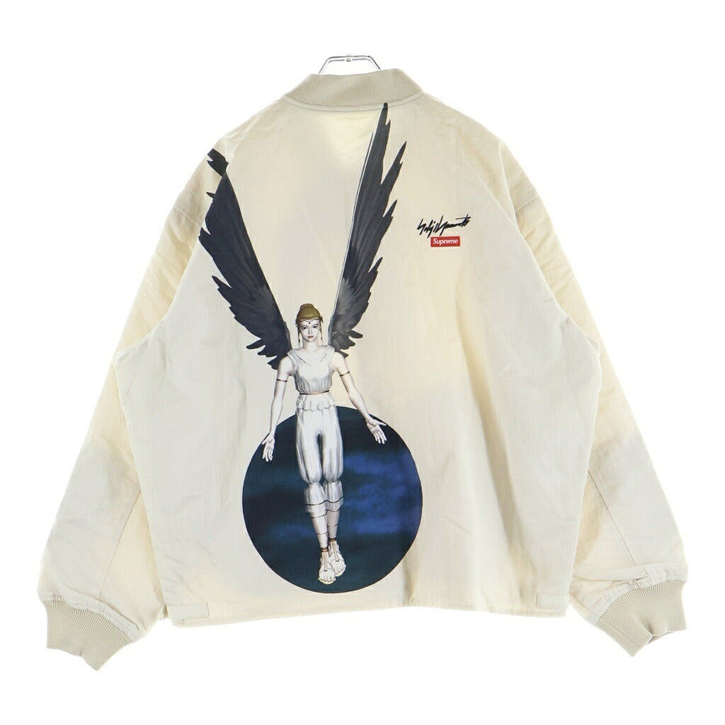 SUPREME(シュプリーム) 22AW ×Yohji Yamamoto ×TEKKEN Nylon Bomber Jacket ヨウジヤマモト 鉄拳 両面プリント ジップアップ ボンバー ジャケット ホワイト