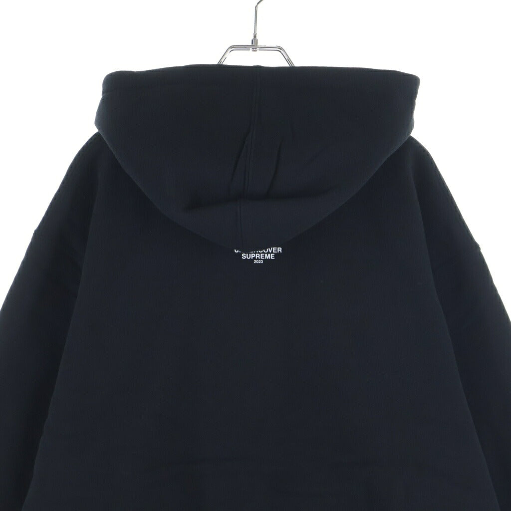 SUPREME(シュプリーム) 23SS ×UNDECOVER Anti You Hooded Sweatshirt アンチユー フロントプリント プルオーバーパーカー フーディ ブラック