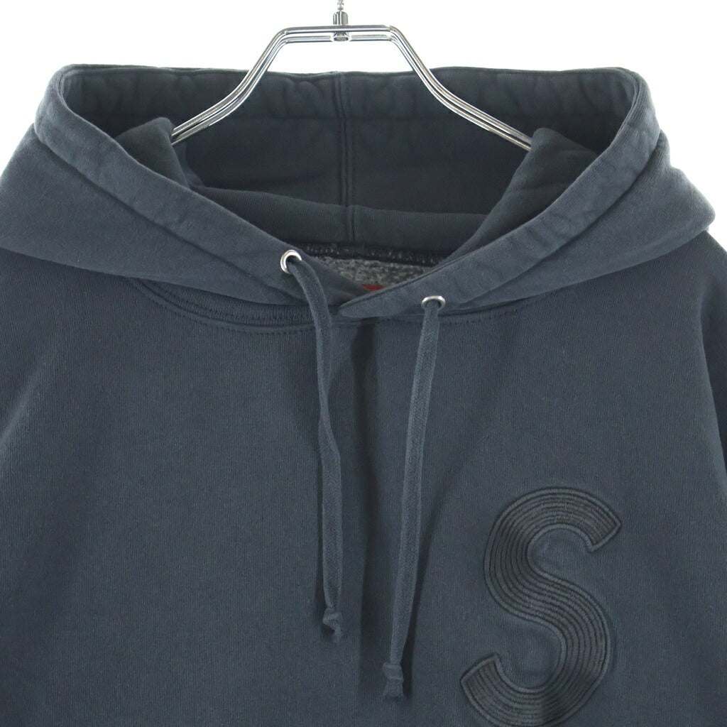 SUPREME(シュプリーム) 23SS Overdyed S Logo Hooded Sweatshirt オーバーダイ Sロゴ プルオーバーパーカー フーディ ブラック