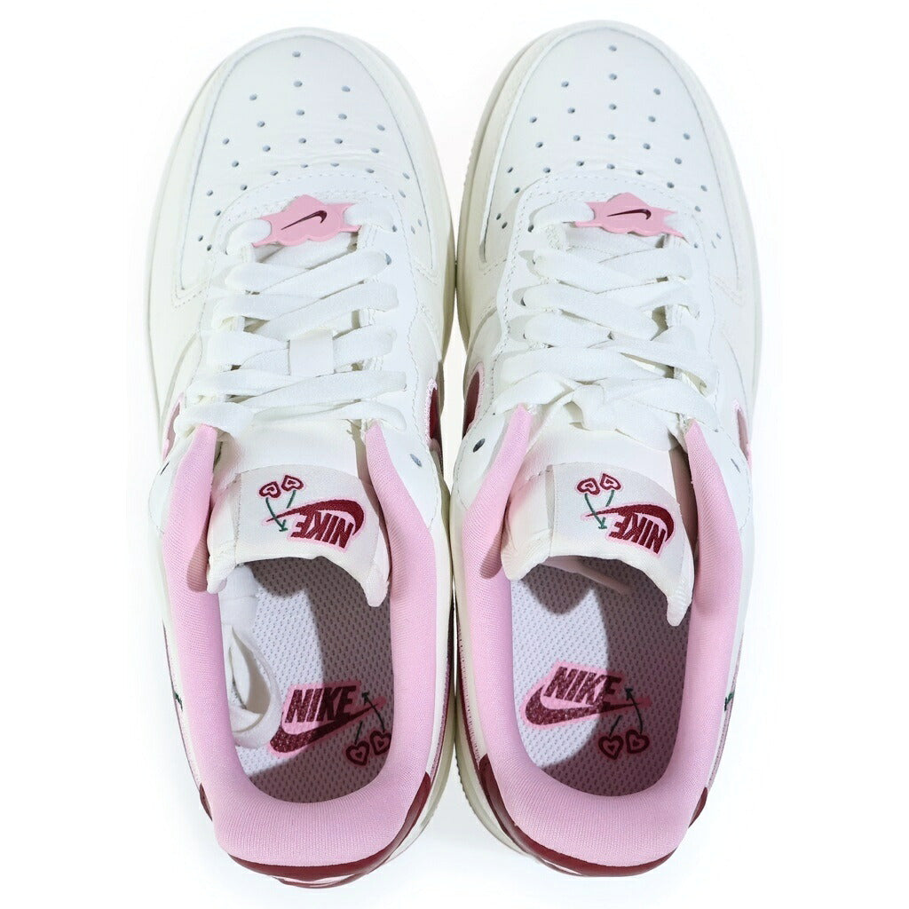 NIKE(ナイキ) WMNS AIR FORCE 1 LOW Valentine's Day ウィメンズ エアフォース1 ロー バレンタインズデイ ローカットスニーカー ホワイト/バーガンディ US5/22cm FD4616-161 レディース