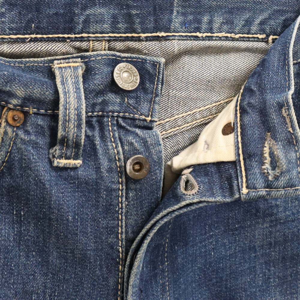 Levi's(リーバイス) 40s VINTAGE S501XX 大戦モデル ホワイトヘリンボーンスレキ WW2 革パッチ 片面タブ ドーナッツボタン デニムパンツ インディゴ