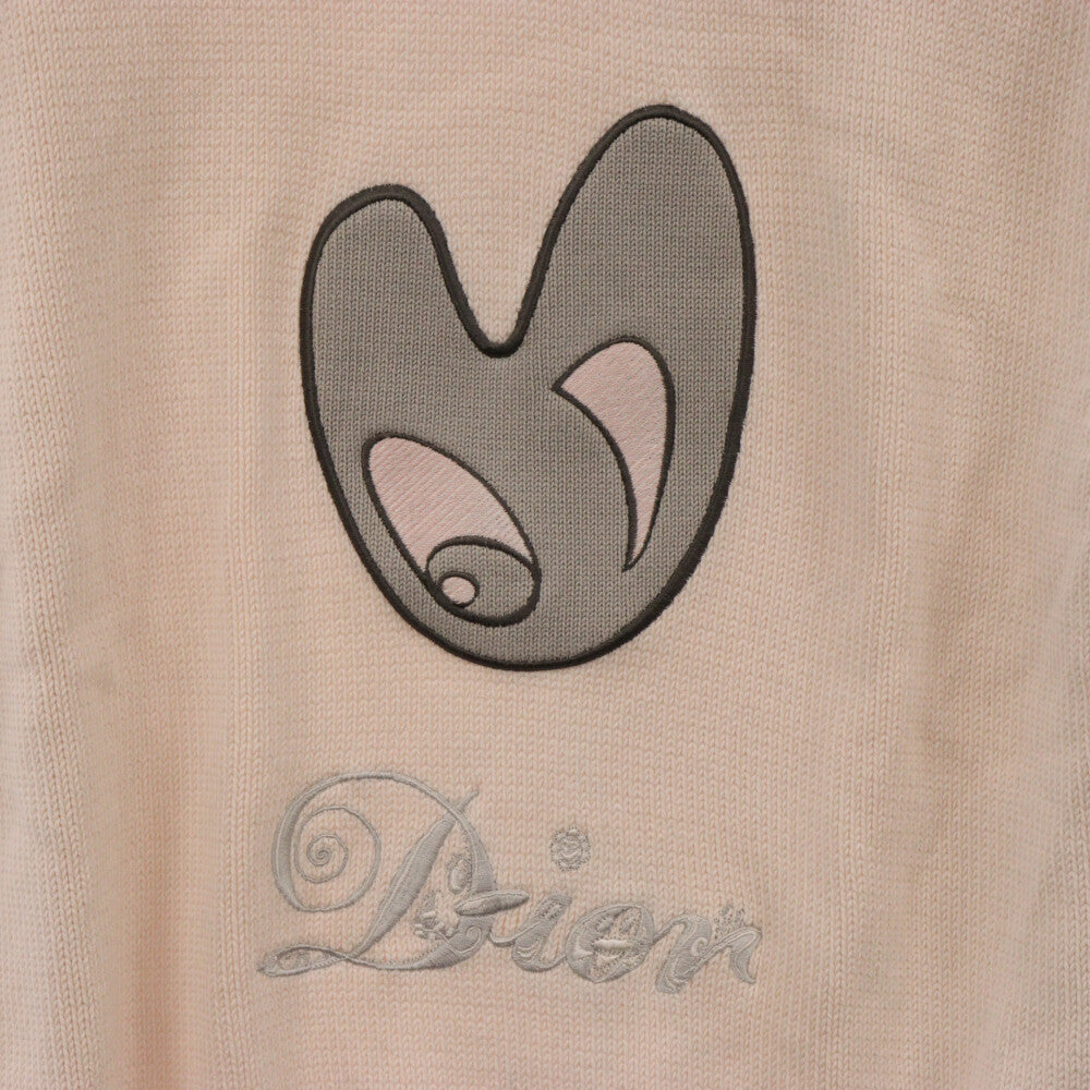 DIOR(ディオール) 21AW ×KENNY SCHARF ケニーシャーフ ロゴ ショートスリーブ コットン ニット 半袖 アイボリー 143M656AT294