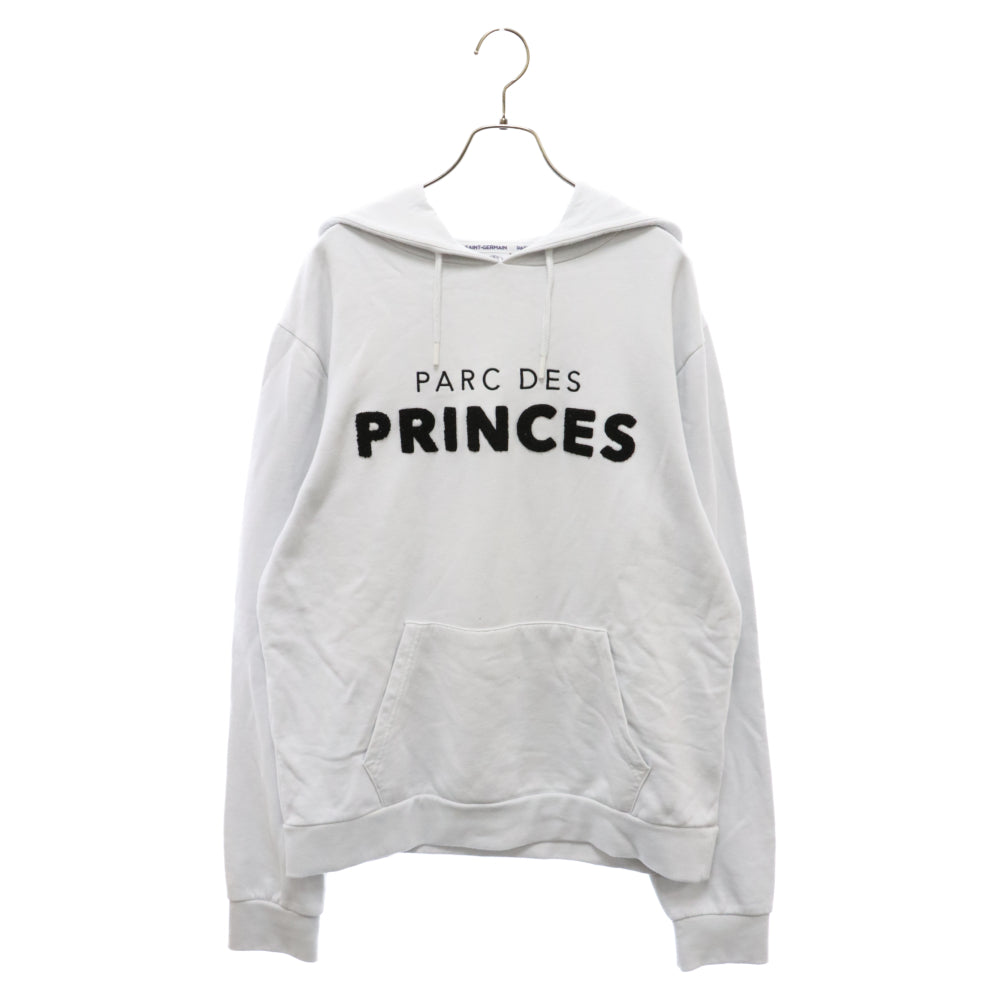 Paris Saint Germain(パリ・サンジェルマン) プルオーバーパーカーフロントロゴ ホワイト 19-070-350-0005-3-0