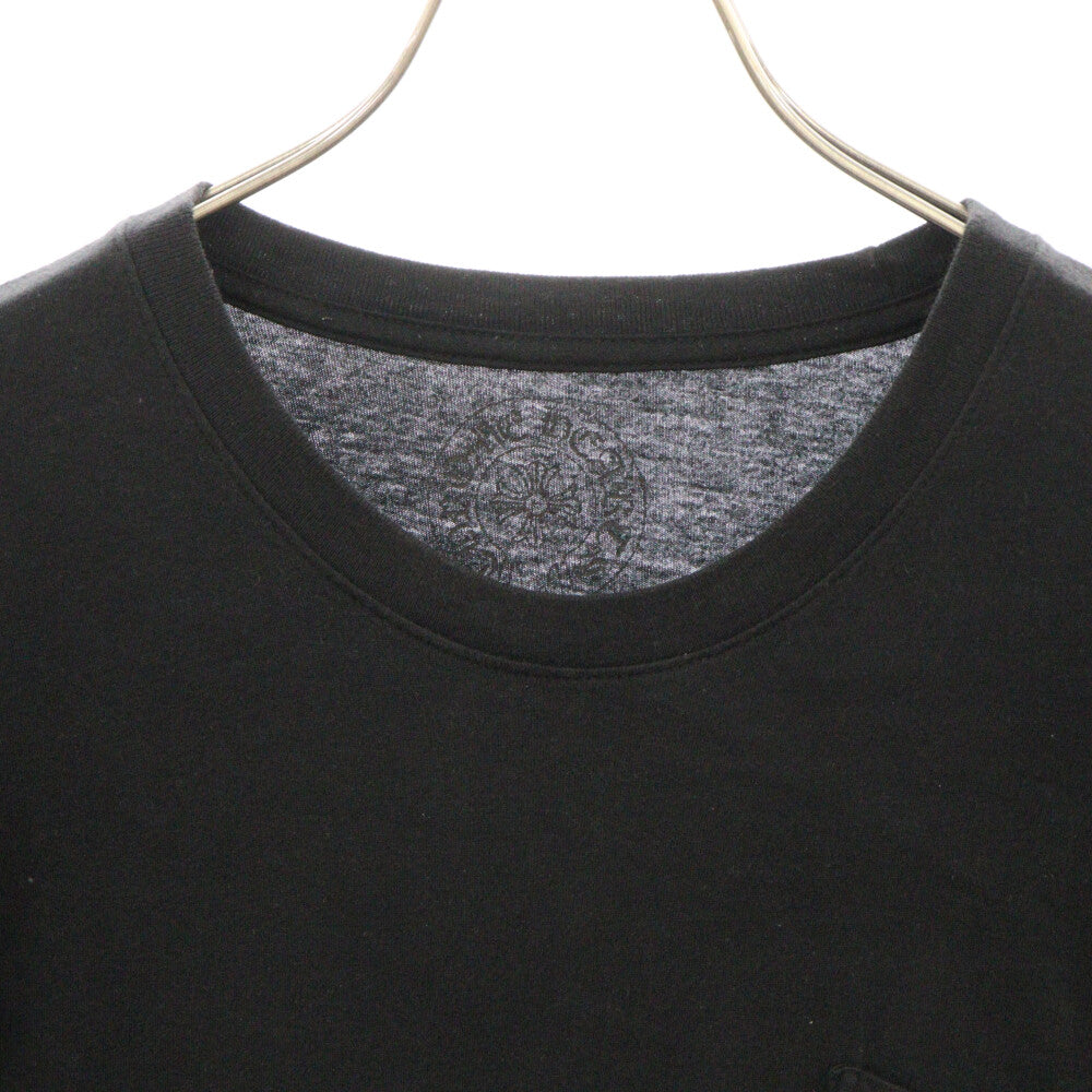 CHROME HEARTS(クロムハーツ) Multicolor Back Horseshoe Tee クロムハーツ マルチカラーバックホースシューTシャツ 半袖カットソー ポケT バックプリント ブラック