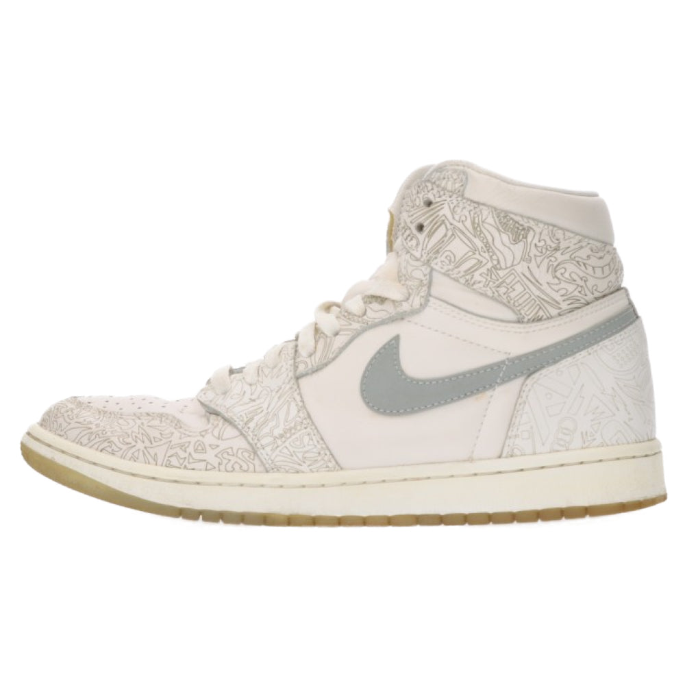 NIKE(ナイキ) AIR JORDAN 1 RETRO HIGH OG 30TH ANNIVERSARY LASER 705289-100 エアジョーダン1 アニバーサリー レーザー ハイカットスニーカー ホワイト US9.5/27.5cm