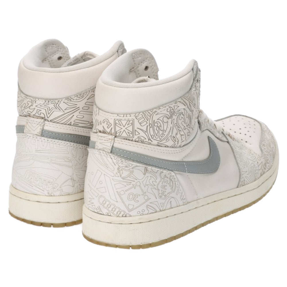 NIKE(ナイキ) AIR JORDAN 1 RETRO HIGH OG 30TH ANNIVERSARY LASER 705289-100 エアジョーダン1 アニバーサリー レーザー ハイカットスニーカー ホワイト US9.5/27.5cm