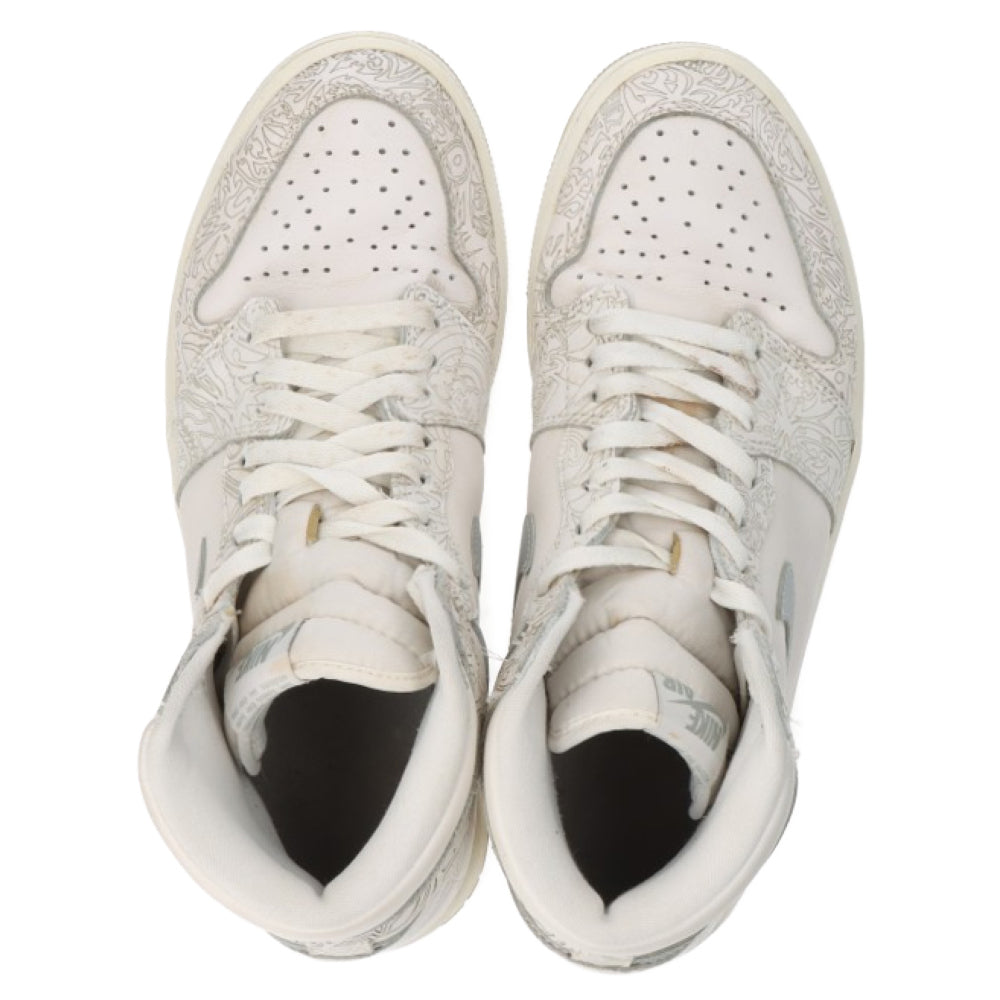 NIKE(ナイキ) AIR JORDAN 1 RETRO HIGH OG 30TH ANNIVERSARY LASER 705289-100 エアジョーダン1 アニバーサリー レーザー ハイカットスニーカー ホワイト US9.5/27.5cm