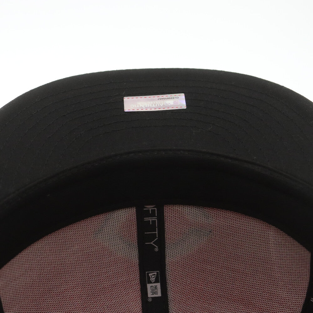 NEW ERA(ニューエラ) 59FIFTY MLBオンフィールド シンシナティ レッズ ロード ベースボールキャップ 帽子 ブラック/レッド