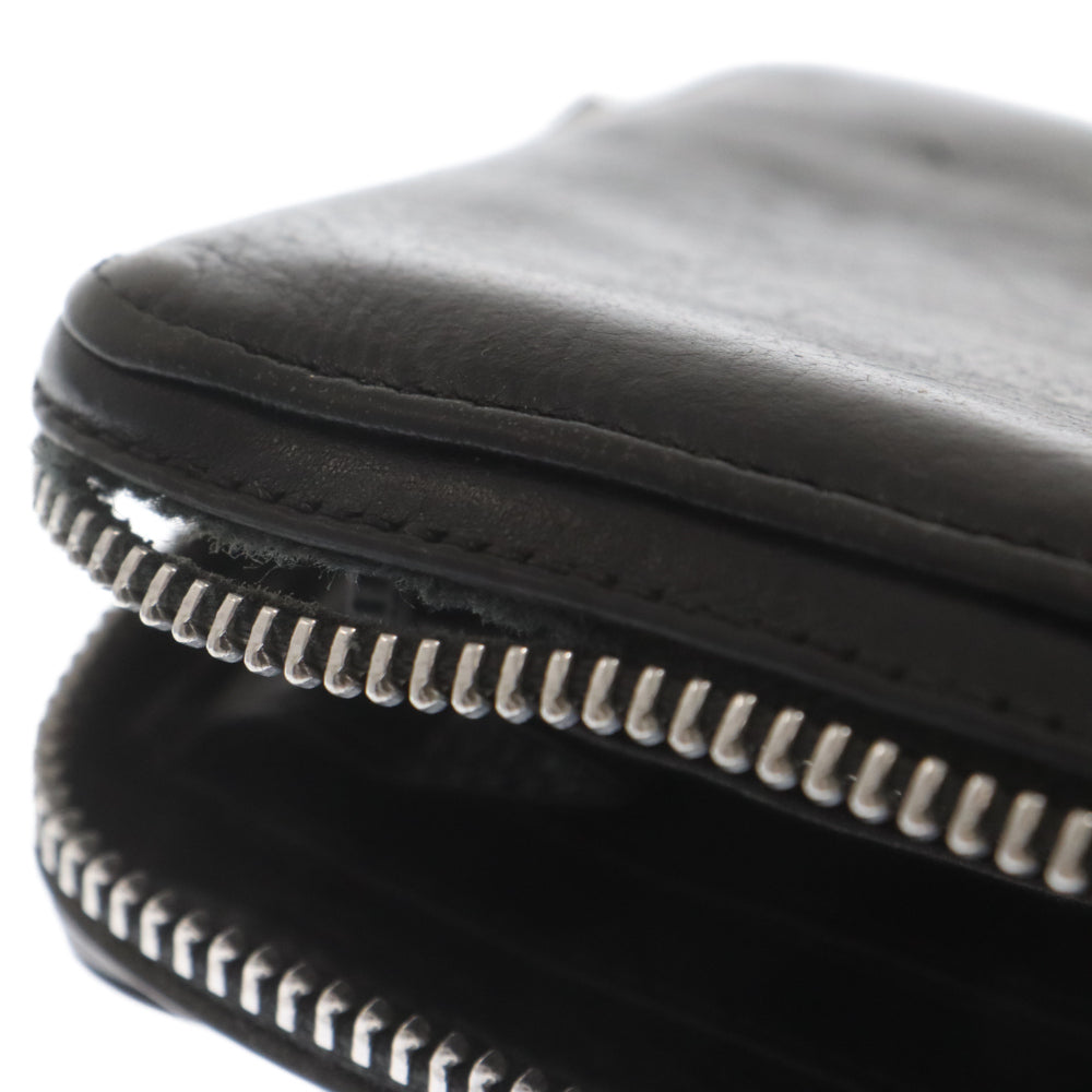 CHROME HEARTS(クロムハーツ) REC F ZIP #2 FLG レック フィリグリークロス レザーラウンドジップロングウォレット 長財布 ブラック