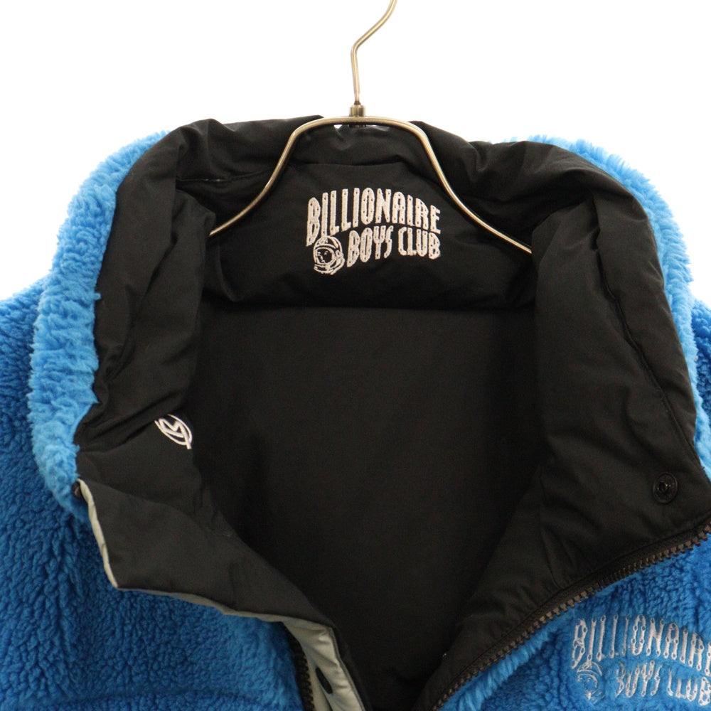 FIRST DOWN(ファーストダウン) × BILLIONAIRE BOYS CLUB ブランド刺繍ロゴ リバーシブルダウンジャケットフリース BBCJP233X004