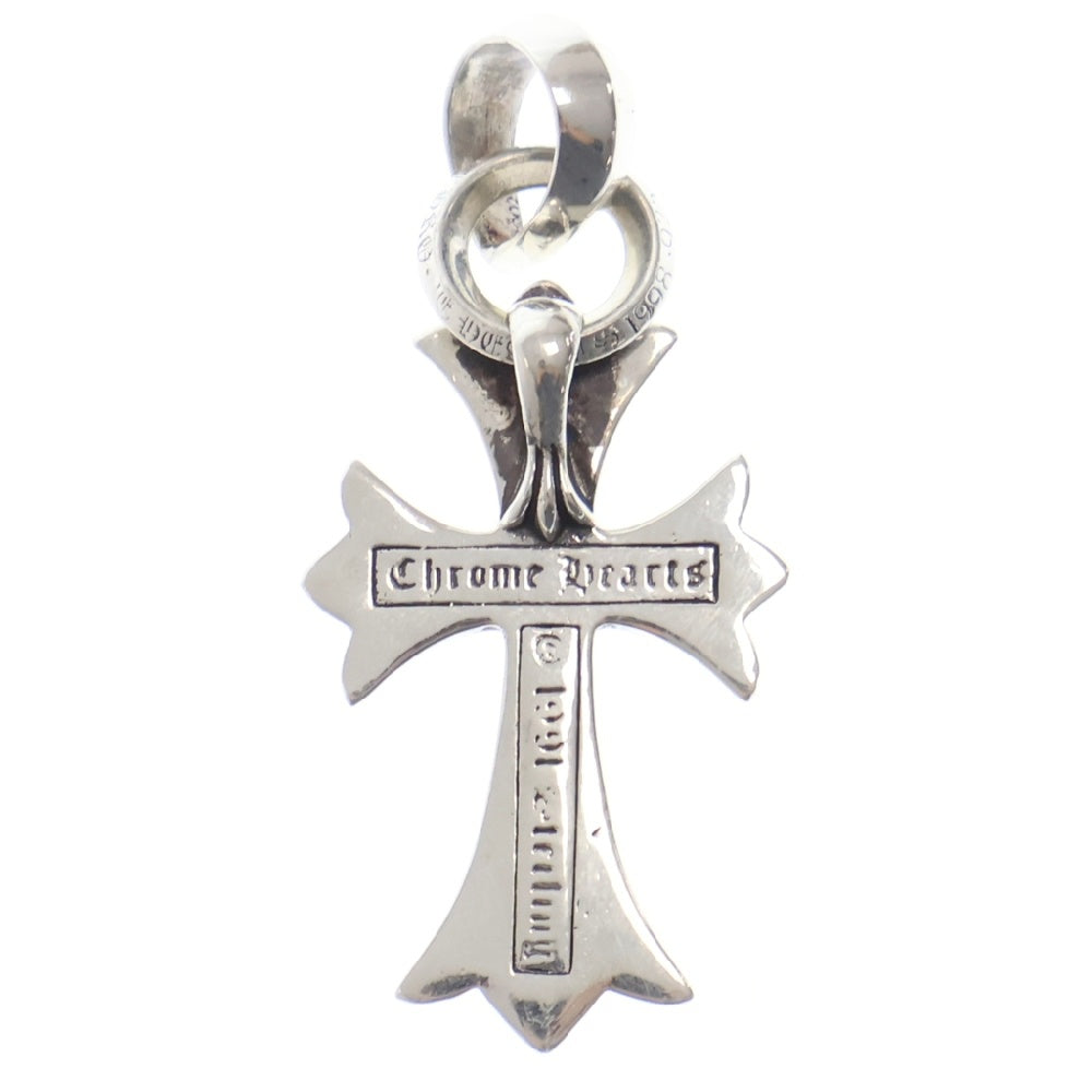 CHROME HEARTS(クロムハーツ) CH CRS SML WBALE PD スモールCHクロス ベイル PAVEダイヤ Wベイル ネックレストップ シルバー