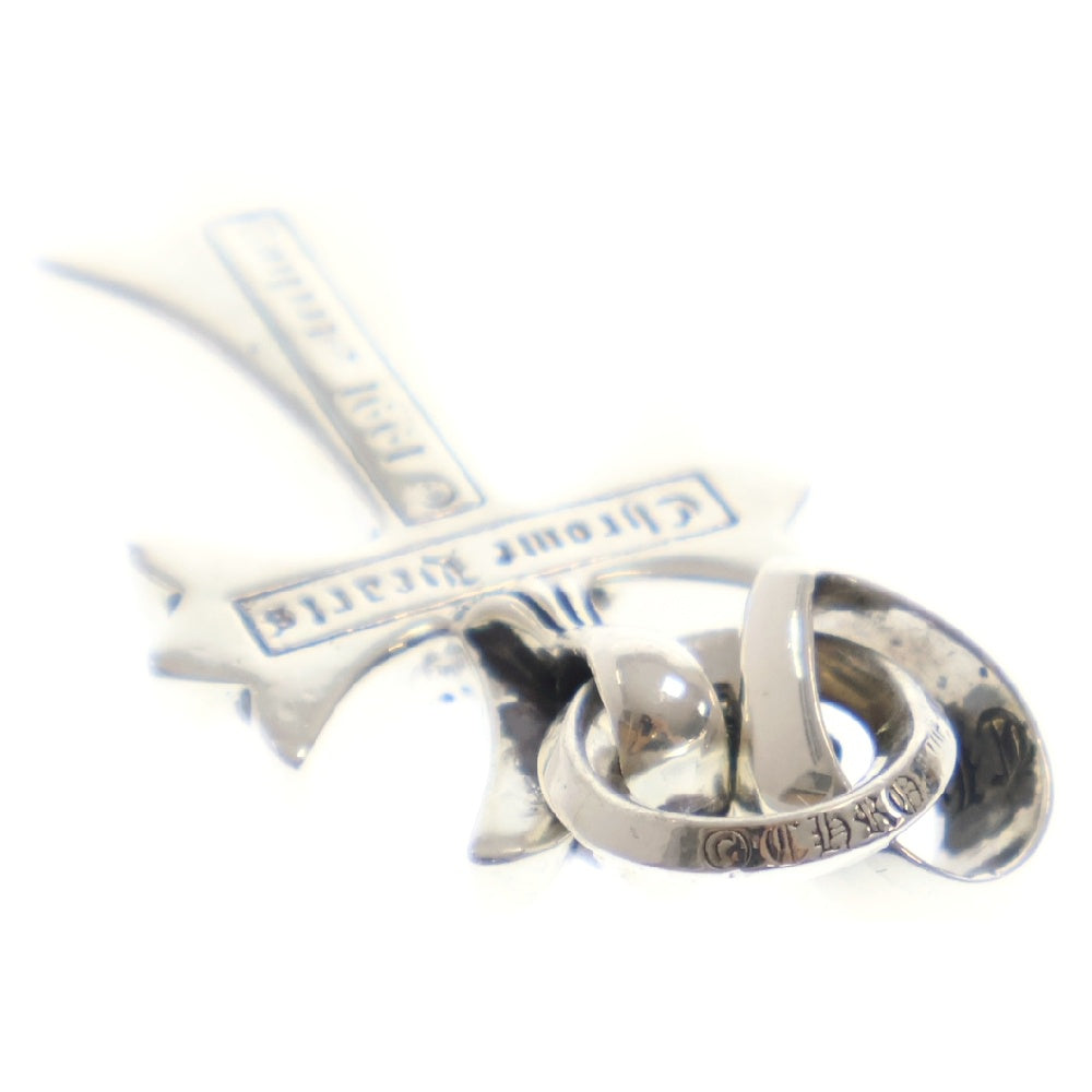CHROME HEARTS(クロムハーツ) CH CRS SML WBALE PD スモールCHクロス ベイル PAVEダイヤ Wベイル ネックレストップ シルバー