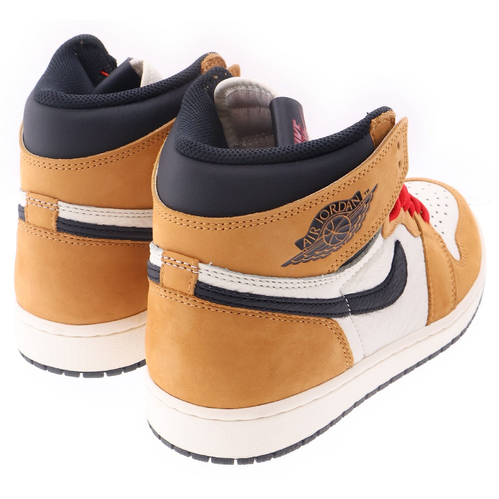 NIKE(ナイキ) AIR JORDAN 1 RETRO ROOKIE OF THE YEAR 555088-700 エアジョーダン1 ルーキーオブザイヤー ハイカットスニーカー ホワイト/ブラウン US9/27cm