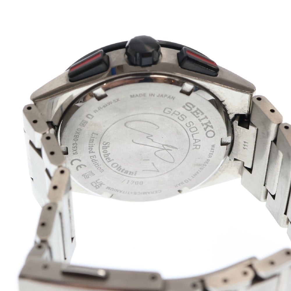 SEIKO(セイコー) 世界1700本限定 ASTRON Nexter アストロン ネクスター 2022限定 大谷翔平モデル ----/1700 純チタン クォーツ 腕時計 シルバー SBXC125 5X53-0BX0