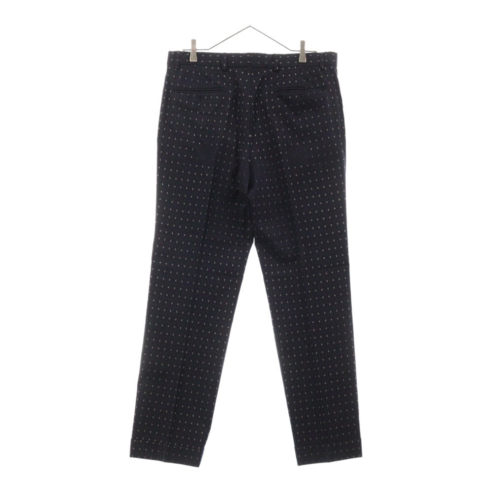 GUCCI(グッチ) GGロゴ 総柄 シングルジャケット スラックスパンツ セットアップスーツ ネイビー 604081 ZAAAP4040
