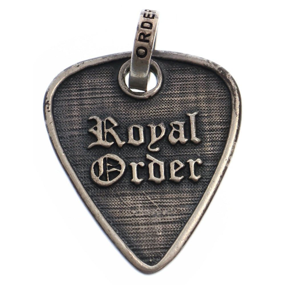 ROYAL ORDER(ロイヤルオーダー) GUITAR PICK w BORDER SP40-A ギターピックモチーフネックレス ペンダントトップ