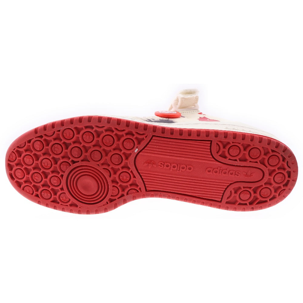 adidas(アディダス) × Home Alone FORUM LOW ホームアローン フォーム ローカットスニーカー ホワイト/レッド US9.5/27.5cm GZ4378