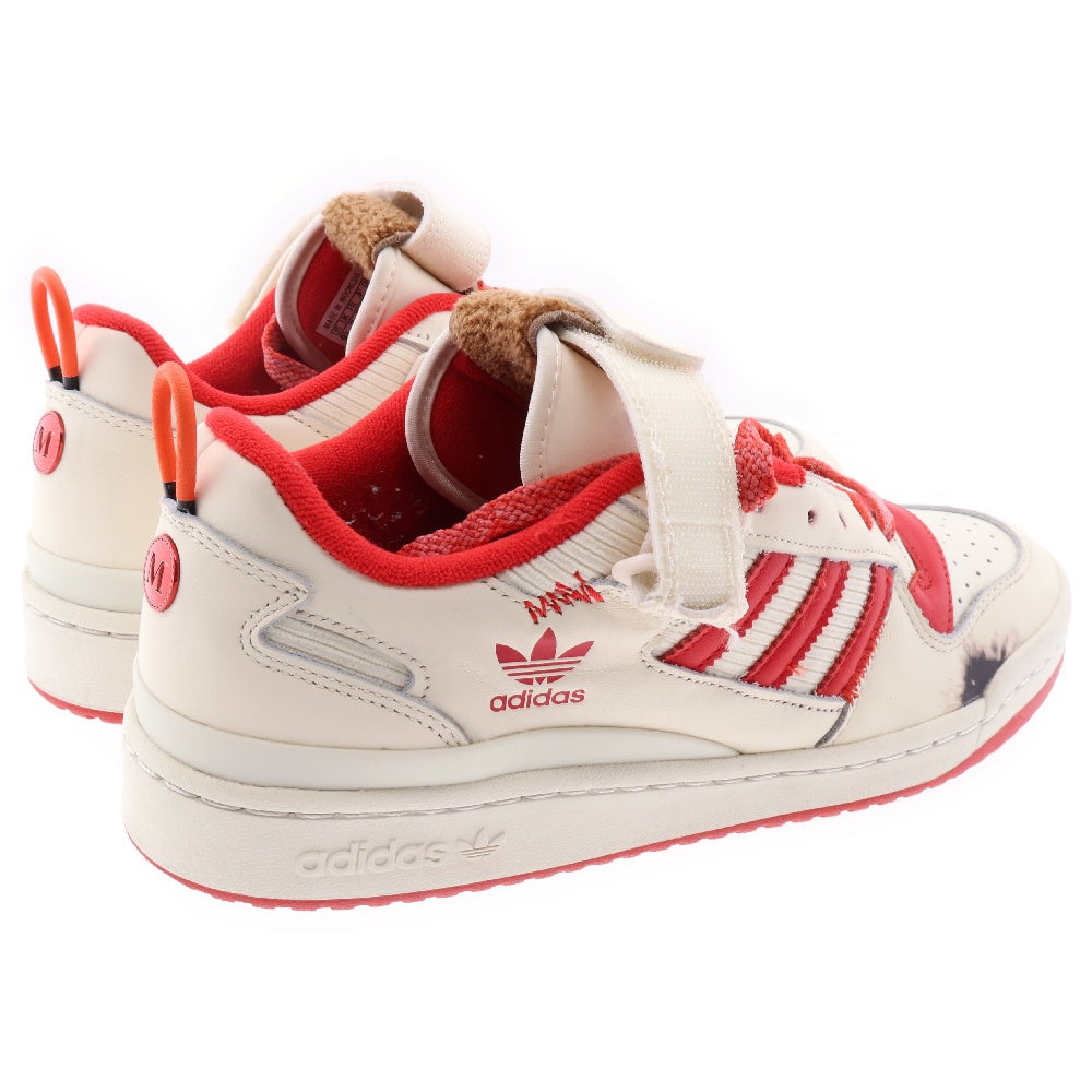 adidas(アディダス) × Home Alone FORUM LOW ホームアローン フォーム ローカットスニーカー ホワイト/レッド US9.5/27.5cm GZ4378